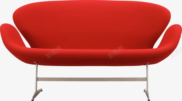红色时尚沙发png免抠素材_新图网 https://ixintu.com 休息 安逸 家具 居家 沙发 舒适