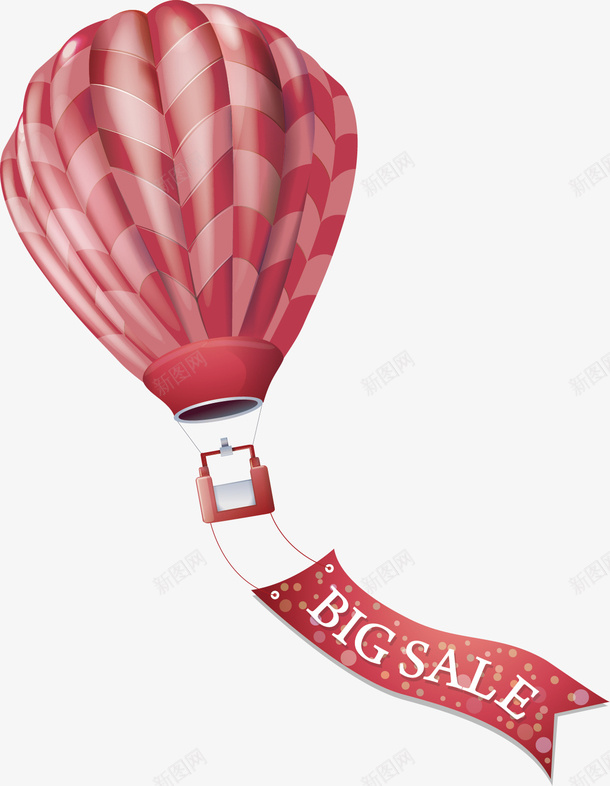 气球热气球bigsale彩带png免抠素材_新图网 https://ixintu.com bigsale 彩带 气球 热气球 空气球