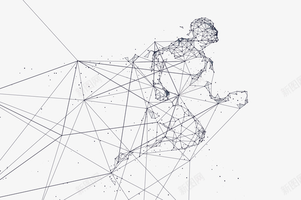 一个奔跑的线条人物矢量图eps免抠素材_新图网 https://ixintu.com 人物 白色 白色人物任务PNG 矢量人物 线条 线条人物 矢量图