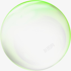 绿色清新气泡效果元素素材