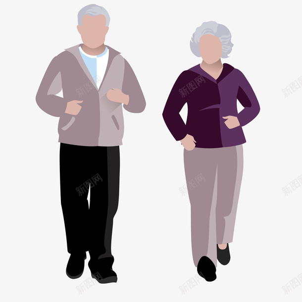 卡通跑步的老人png免抠素材_新图网 https://ixintu.com 人物设计 年迈的母亲 早上运动 晨练 老人家 老年人 老年人运动 跑步 运动