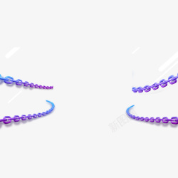 绑定紫色渐变铁链元素高清图片