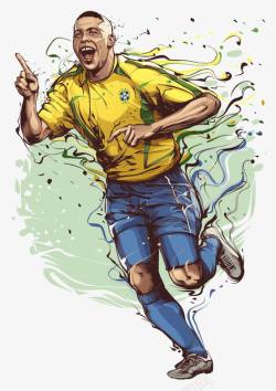 巴西黄水晶足球球星高清图片