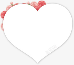爱心对话框爱心形状标签高清图片