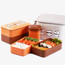 塑料餐盒日式简约餐盒高清图片