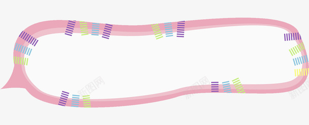 粉色对话框png免抠素材_新图网 https://ixintu.com 促销 创意 卡通手绘 对话框 打折销售 标签 水彩 粉色 装饰