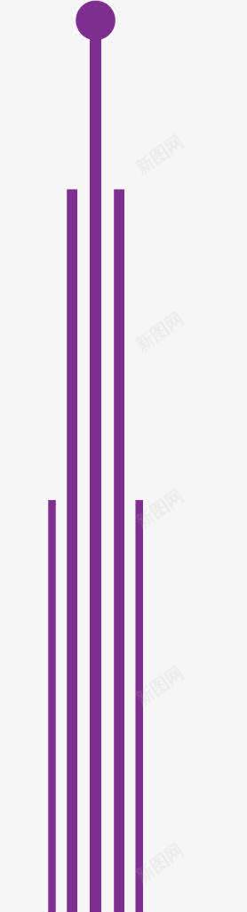 紫色分割符png免抠素材_新图网 https://ixintu.com 分割竖线 分割线 分割线素材 分隔符 创意竖线 矢量竖线 竖线