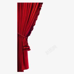 舞台帘幕红色帘子高清图片