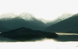 朦胧山水平面意境山水高清图片
