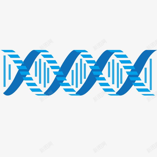 蓝色DNA双螺旋png免抠素材_新图网 https://ixintu.com DNA双螺旋 dna 双螺旋 蓝色