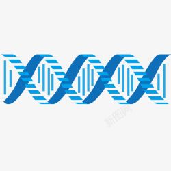 蓝色DNA双螺旋素材