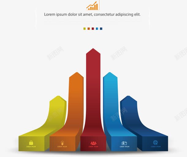 箭头图表png免抠素材_新图网 https://ixintu.com 分类标签 图表 矢量箭头 立体几何
