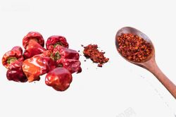 番茄红色组合香料辣椒调味高清图片