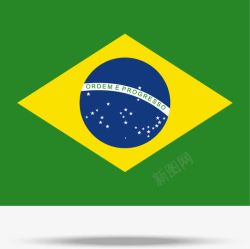 里约奥运会奖牌巴西国旗高清图片