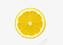 柠檬片装饰黄色柠檬片高清图片