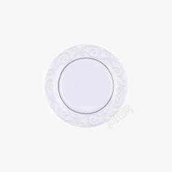 陶瓷白高档欧式纯白骨瓷西餐盘子高清图片
