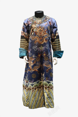 清代清朝男子官袍清代服饰高清图片