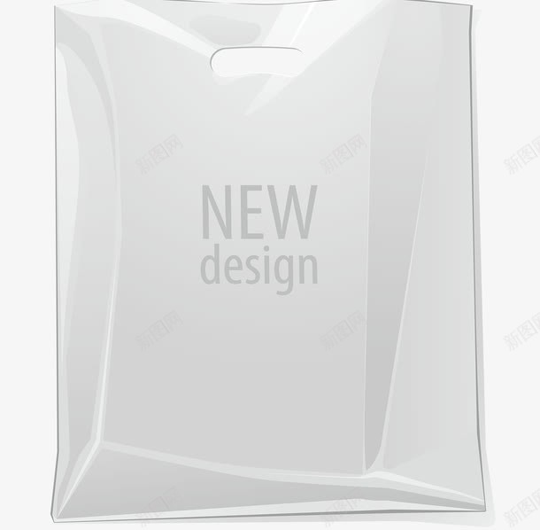 可换logo的白色袋子矢量图图标ai_新图网 https://ixintu.com VI手册 VI设计 塑料袋 手提袋 矢量图