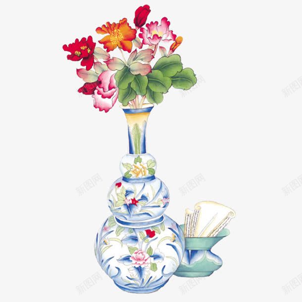 水彩古风花瓶白色瓷瓶红色花朵png图片免费下载 素材7ixqaujgg 新图网 水彩古风花瓶白色瓷瓶红色花朵png图片免费下载 素材7ixqaujgg 新图网