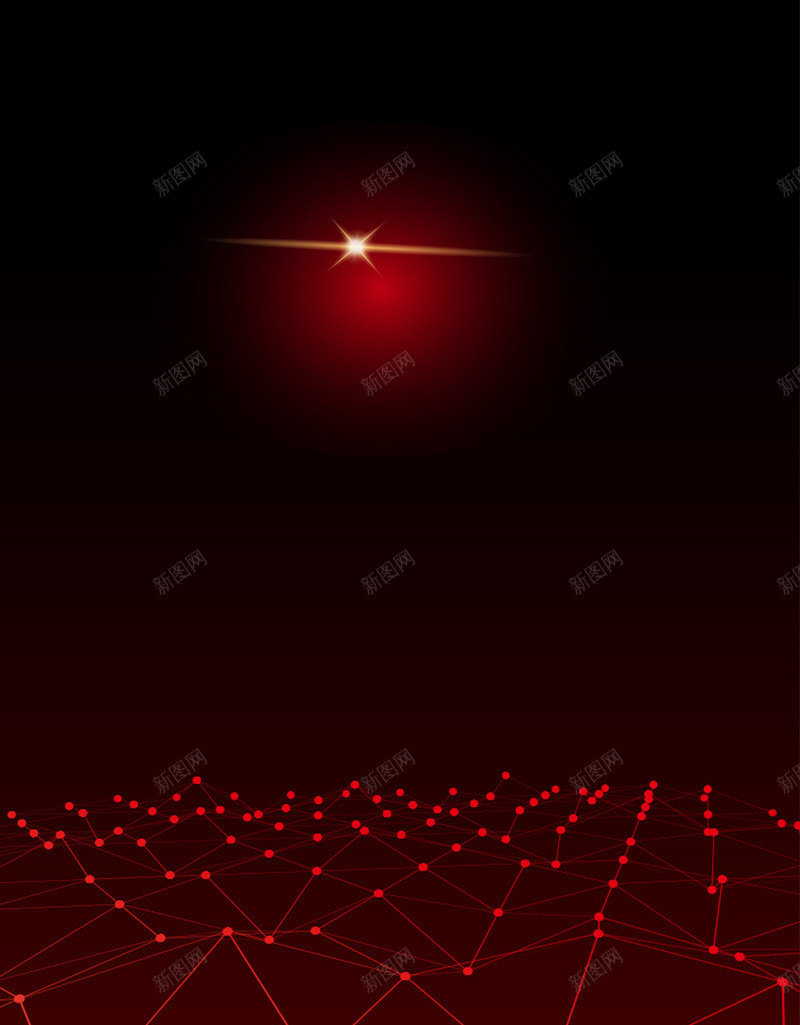 发光红色线条海报psd设计背景_新图网 https://ixintu.com 发光红色线条海报 发光线 商务 星光 科幻 科技