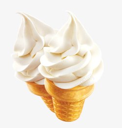冰淇淋球甜筒美味可爱冰淇淋高清图片