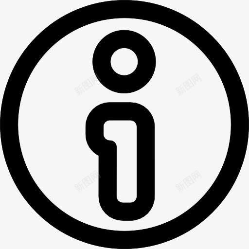 圆形按钮的轮廓信息图标png_新图网 https://ixintu.com 信息 圈 字母 形状圆图案图标 概述 特点 界面 符号 通用接口