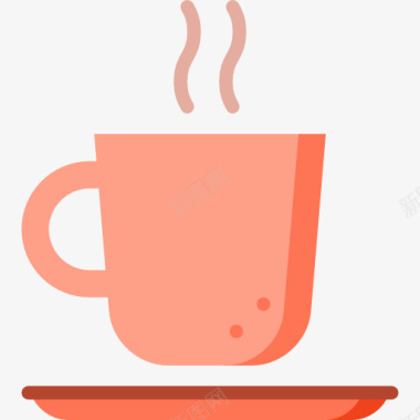 彩色茶杯标图标图标