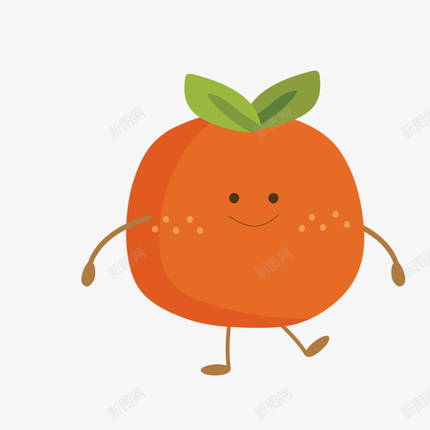 橙子手绘表情png免抠素材_新图网 https://ixintu.com 手绘 标签 橙子 表情