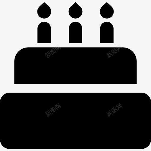 生日蛋糕图标png_新图网 https://ixintu.com 党 标志 火焰 火焰喷射 甜 蛋糕 蜡烛 面包 鼠