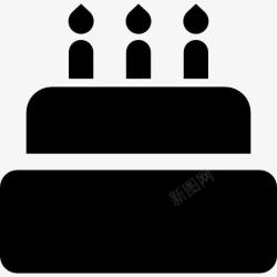 生日蛋糕上的图标生日蛋糕图标高清图片
