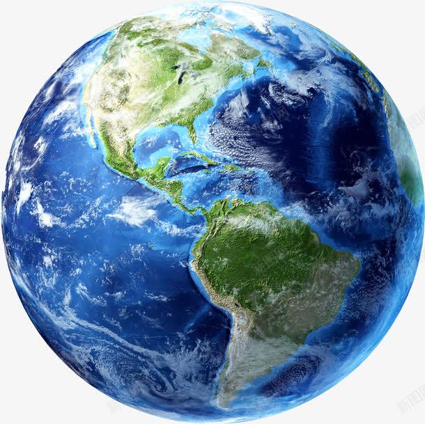 卫星地球图png免抠素材_新图网 https://ixintu.com 地球平面图 地球素材 星球 球体