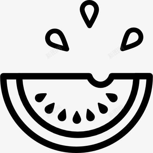 西瓜果实切片轮廓滴图标png_新图网 https://ixintu.com coucou 概述 水果 滴 片 西瓜 轮廓 食品