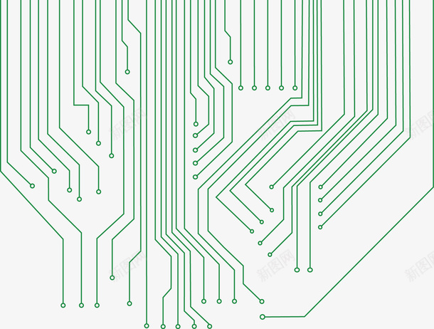 绿色手绘线路图png免抠素材_新图网 https://ixintu.com 卡通 卡通线路图 彩绘 手绘 电子 电子元件 电子元件图 电路 线路图 绿色
