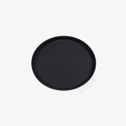 黑色基本款黑色圆形水果托盘高清图片