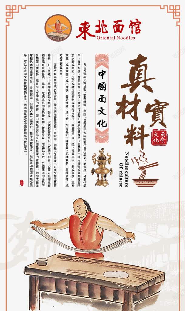 面馆古老工艺宣传画png免抠素材_新图网 https://ixintu.com 古老 宣传画 工艺 真材实料 面文化 面馆