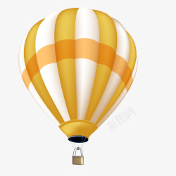 彩绘热汽球卡通扁平化装饰热气球矢量图高清图片