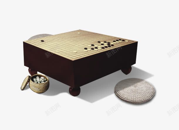 围棋围棋桌子png免抠素材_新图网 https://ixintu.com 传统文化 围棋 围棋桌子 坐垫