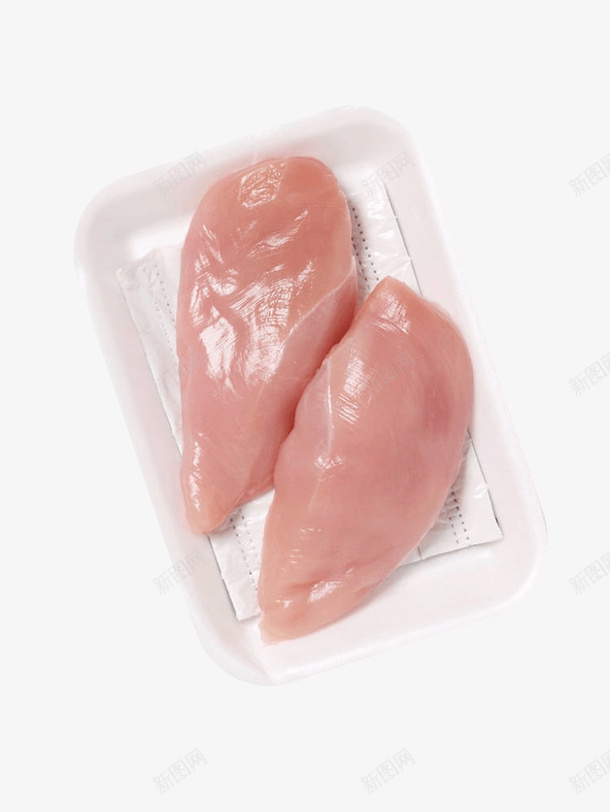 简单实物包装好的鸡胸肉png免抠素材_新图网 https://ixintu.com 两块鸡肉 肉类 超市包装 食物 鸡肉 鸡胸肉 鸡胸脯