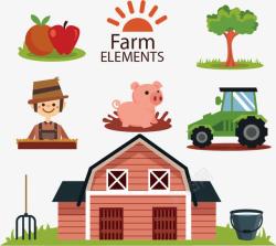 农业农产品农业卡通图标高清图片
