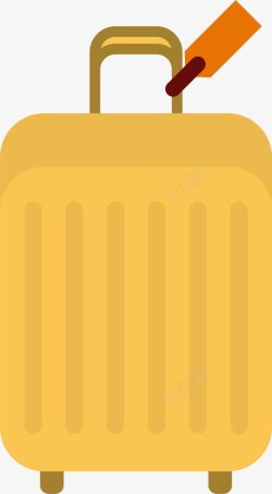 黄色的行李箱酒店行李寄存高清图片