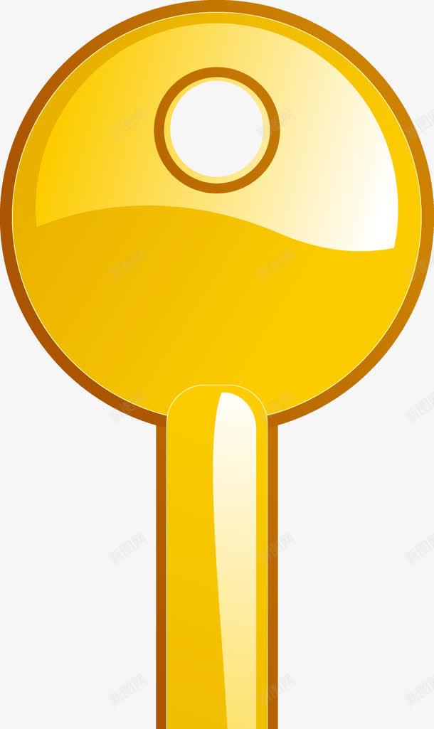 金钥匙png免抠素材_新图网 https://ixintu.com 开门 插画 金色 金色钥匙插画 钥匙 锁匙