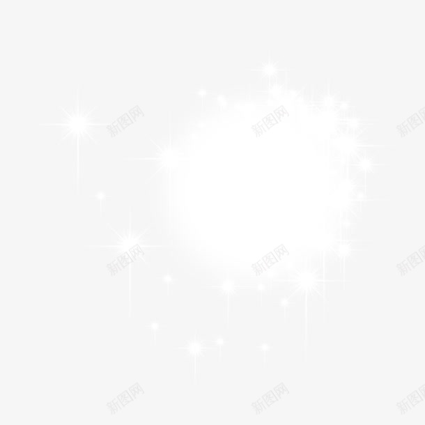 白色透明发光效果png免抠素材_新图网 https://ixintu.com 光线框 抽象背景 放射状背景 梦幻特效 白色