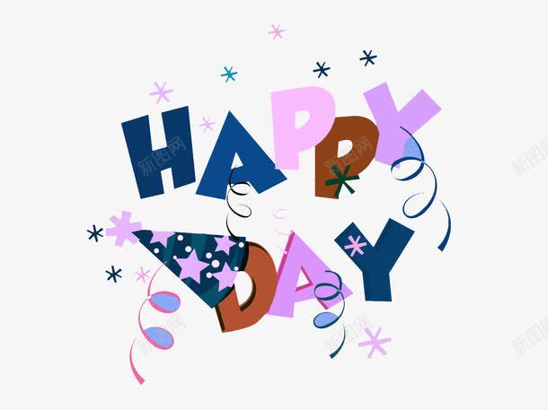 happyday创意英文字母png免抠素材_新图网 https://ixintu.com happyday 创意 卡通 小星星 英文字母