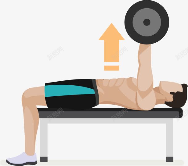 举重运动健身人物png免抠素材_新图网 https://ixintu.com 举重健身 人物 健身app 健身图示 健身指导 健身示范 向上箭头 扁平化 男人健身 肌肉 腹肌锻炼 运动健身