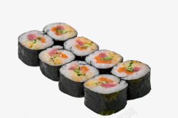 儿童寿司肉松紫菜寿司卷高清图片