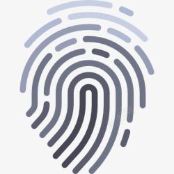 安全行为识别指纹图标高清图片