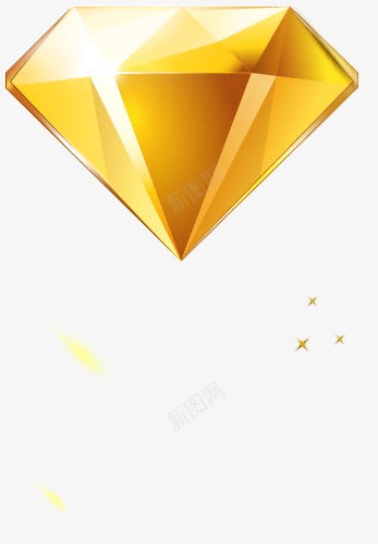 金色钻石png免抠素材_新图网 https://ixintu.com png素材 金色 钻石