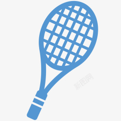 比赛用品单个网球拍插画高清图片