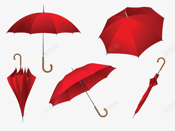红色雨伞png免抠素材_新图网 https://ixintu.com 产品实物 宣传单素材 红色 雨伞