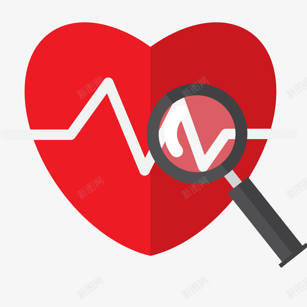 正在体检用的卡通心脏矢量图ai免抠素材_新图网 https://ixintu.com 心脏 心跳 生物医药 生物医药产业 生物医药展板 生物医药广告 生物医药整容 矢量图